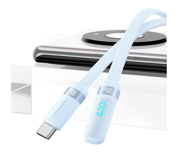 USAMS Kabel PD 100W USB-C/USB-C 1,2m fioletowy - 1569130 - zdjęcie 2